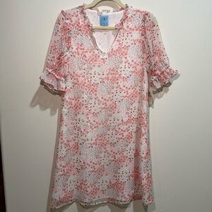 CeCe Pink pink and white Floral Dress new with tag